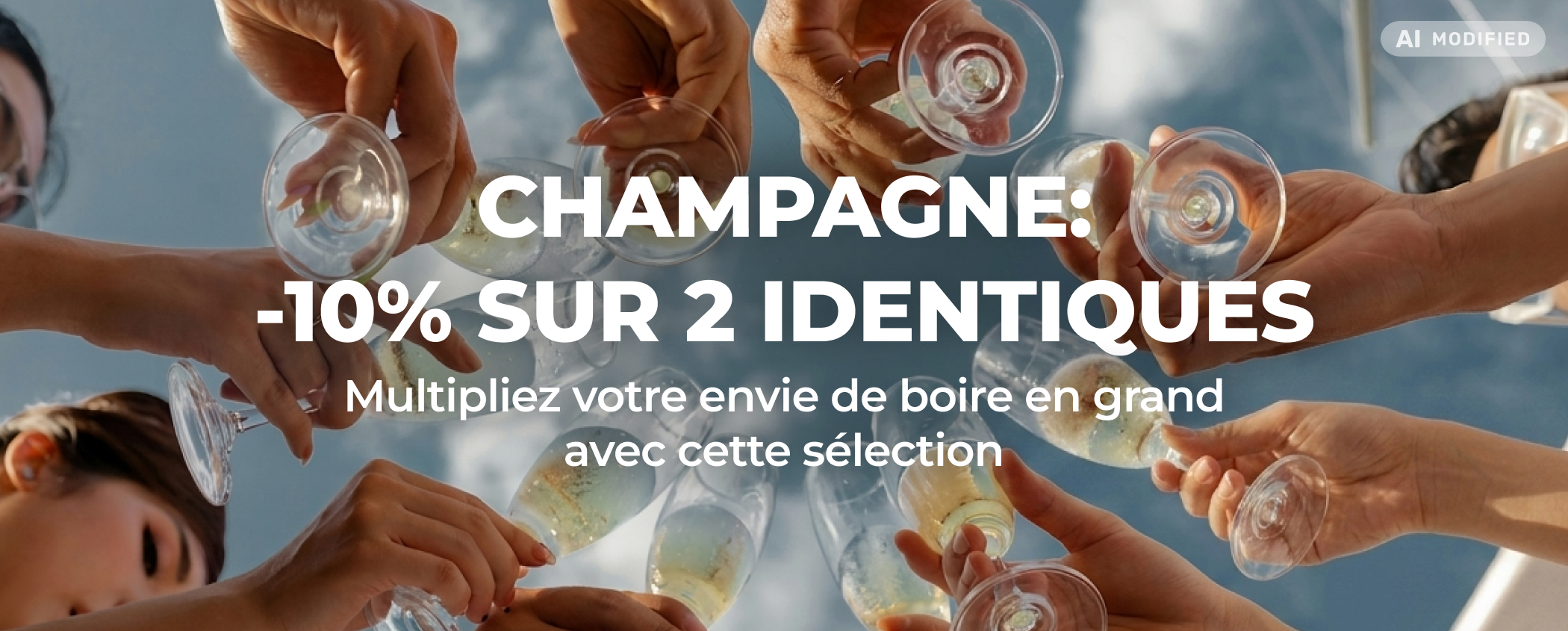CHAMPAGNE: -10% SUR 2 IDENTIQUES